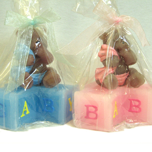 Bombonieres - ABC bear candle